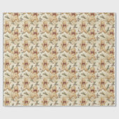 ジンジャーブレッドマン包装紙 ラッピングペーパー (フラット)