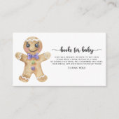 ジンジャーブレッドマン図書ベビーチケット エンクロージャーカード (正面)