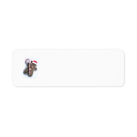 ジンジャーブレッドマン差出人住所ラベル ラベル (正面)