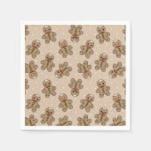 ジンジャーブレッドマン幾何学 スタンダードカクテルナプキン (正面)