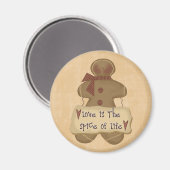 ジンジャーブレッドマン愛は人生のスパイス マグネット (正面/裏面)