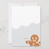 ジンジャーブレッドマン招待状 招待状 (裏面)