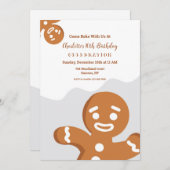 ジンジャーブレッドマン招待状 招待状 (正面/裏面)