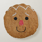 ジンジャーブレッドマン枕 ラウンドクッション (裏面)