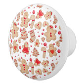 ジンジャーブレッドマン焼いたクー素朴クお洒落 セラミックノブ (右)