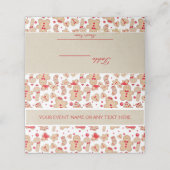 ジンジャーブレッドマン焼いたクー素朴クお洒落 プレイスカード (外部開封)