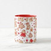 ジンジャーブレッドマン焼いたクー素朴クお洒落 マグカップ (中央)