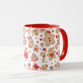 ジンジャーブレッドマン焼いたクー素朴クお洒落 マグカップ (正面右)