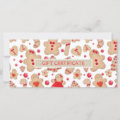 ジンジャーブレッドマン焼いたCookieギフト証明書 (正面)