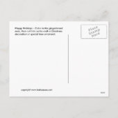 ジンジャーブレッドマン着色カード シーズンポストカード (裏面)