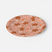 ジンジャーブレッドマン紙プレート ペーパープレート (アングル)