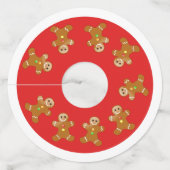 ジンジャーブレッドマン線 ワイングラスタグ (正面)