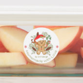 ジンジャーブレッドマン自家製ラブクリスマスフード ラベル (貼付)