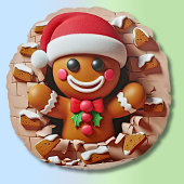 ジンジャーブレッドマン貫通歯肉3D効果 ラウンドクッション