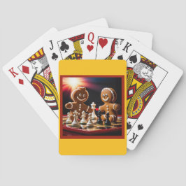 ジンジャーブレッドマン遊チェスは彼の妹と トランプ