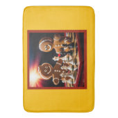 ジンジャーブレッドマン遊チェスは彼の妹と バスマット (正面縦)