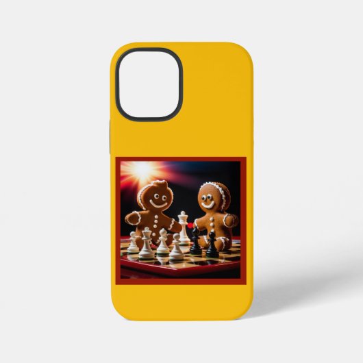 ジンジャーブレッドマン遊チェスは彼の妹と iPhoneケース (裏面)