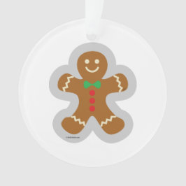 ジンジャーブレッドマン雪の天使を作る オーナメント