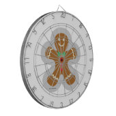 ジンジャーブレッドマン雪の天使を作る ダーツボード (正面左)