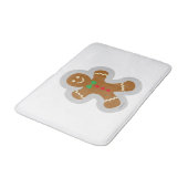 ジンジャーブレッドマン雪の天使を作る バスマット (アングル)