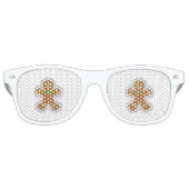 ジンジャーブレッドマン雪の天使を作る レトロサングラス (正面)