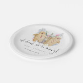 ジンジャーブレッドマン食べドリンクメリービーネーム ペーパープレート (アングル)