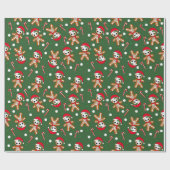 ジンジャーブレッドマン骨格 ラッピングペーパー (フラット)