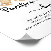 ジンジャーブレッドマン – おしゃぶり狩りベビーシャワーゲーム ポスター (角)