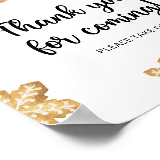 ジンジャーブレッドマン\お礼を申し来上げる ポスター (角)