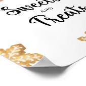 ジンジャーブレッドマン – お菓子とお菓子ベビーシャワー ポスター (角)