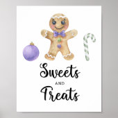 ジンジャーブレッドマン – お菓子とお菓子ベビーシャワー ポスター (正面)