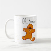 ジンジャーブレッドマン|のOhスナップ|のクリスマスのプレゼントのマグ コーヒーマグカップ (左)