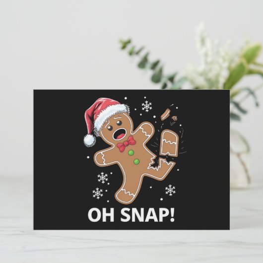 ジンジャーブレッドマン オースナップ クリスマス 面白いクッキー (スタンド正面)