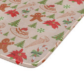 ジンジャーブレッドマン、キャンディミンツとアイスクリーム カッティングボード (角)