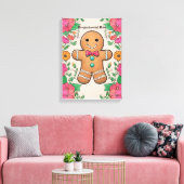 ジンジャーブレッドマン キャンバスプリント (インサイチュ (リビング))