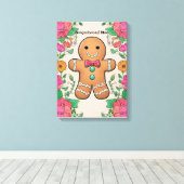 ジンジャーブレッドマン キャンバスプリント (インサイチュ (ウッドフロア))