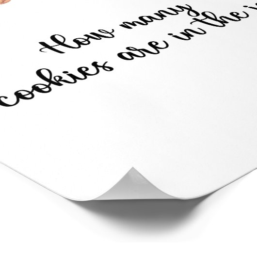 ジンジャーブレッドマン – クッキーの数を推測する ポスター (角)