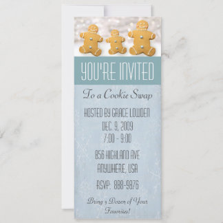 ジンジャーブレッドマン クッキー交換会 招待状