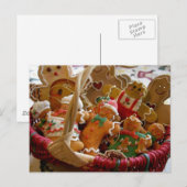 ジンジャーブレッドマン クッキー ポストカード (正面/裏面)