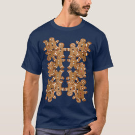 ジンジャーブレッドマン クリスマスクッキー ホリデーベーキング Tシャツ