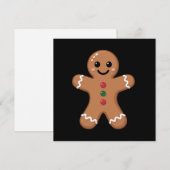 ジンジャーブレッドマン クリスマス クッキー お菓子作り ホリデーシーズン (正面/裏面)