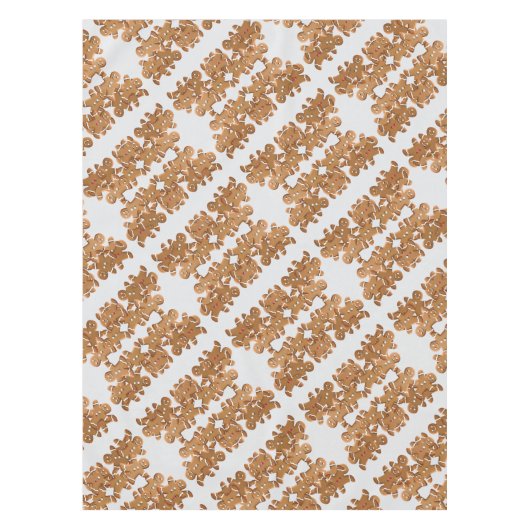 ジンジャーブレッドマン クリスマス クッキー ホリデー ベーキング テーブルクロス (正面)