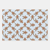 ジンジャーブレッドマン クリスマス クッキー ラッピングペーパーシート (正面2)