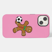 ジンジャーブレッドマン サッカー iPhoneケース (裏面横)