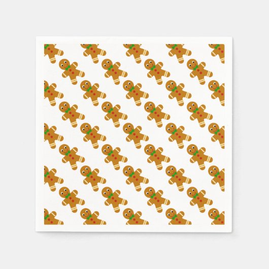 ジンジャーブレッドマン スタンダードカクテルナプキン (正面)
