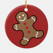 ジンジャーブレッドマン セラミックオーナメント (裏面)