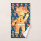 ジンジャーブレッドマン バスタオルセット (ハンドタオル)