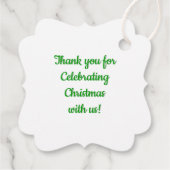 ジンジャーブレッドマン フェイバータグ (裏面)