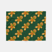 ジンジャーブレッドマン フリースブランケット (正面(横))