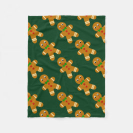 ジンジャーブレッドマン フリースブランケット